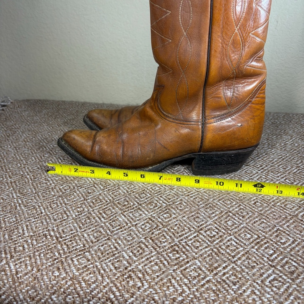 VTG USA TONY LAMA WESTERN ROCKABILLY COWBOY ENGINEER BOOTS 11B WESTERN FARM - Picture 10 of 11